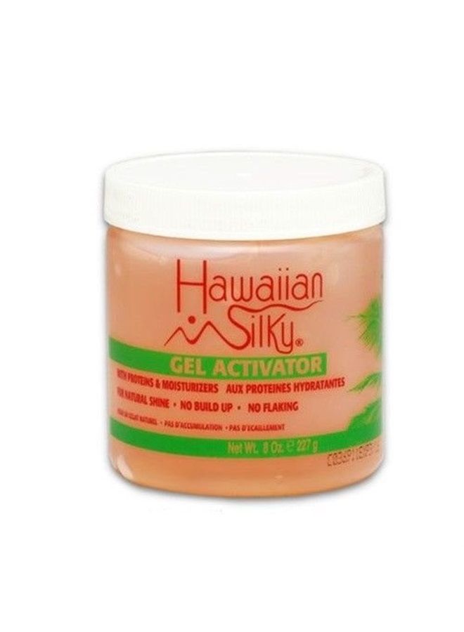 Hawaiian silky gel activator 8 ounce, Pink, 8 Ounce