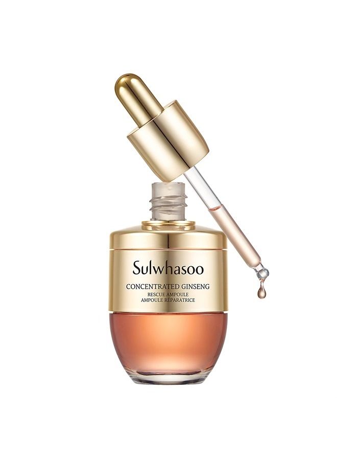 Concentrated Ginseng Rescue Ampoule: Potent Serum to Moisturize, Soothe, and Visibly Soften Lines & Wrinkles, 1.69 fl. oz.
