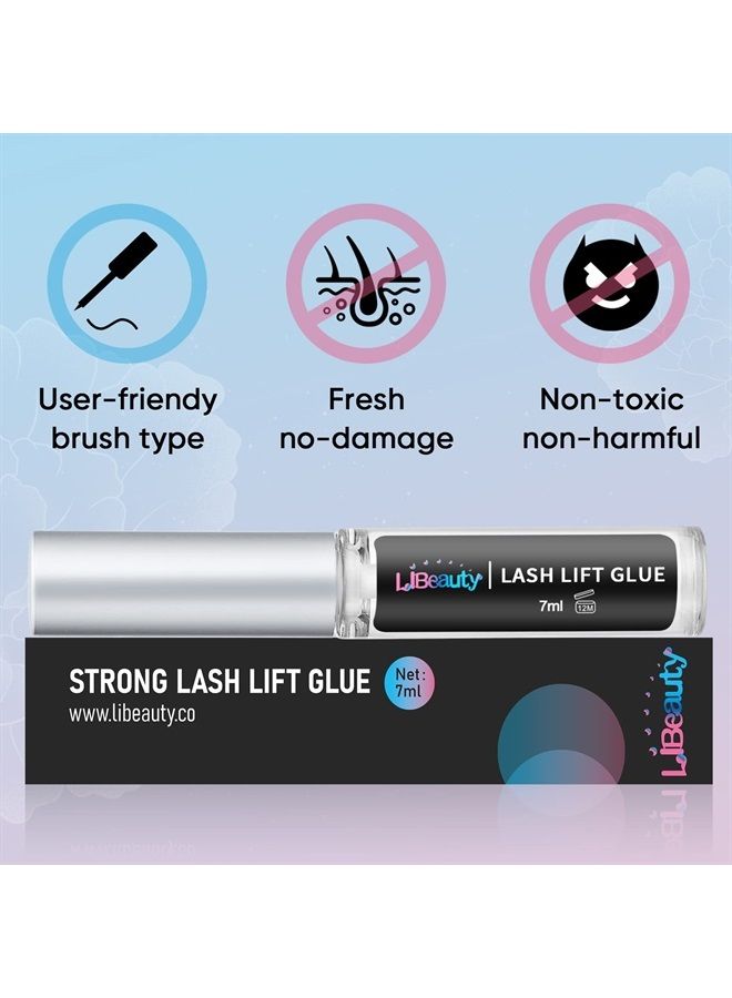 Lash Lift Glue, Eyelash Adhesives, Eyelash Perm Glue Strong Sticky Eyelash Lifting Glue for Lash Perming or False Eyelashes Dissolves Quickly in Water