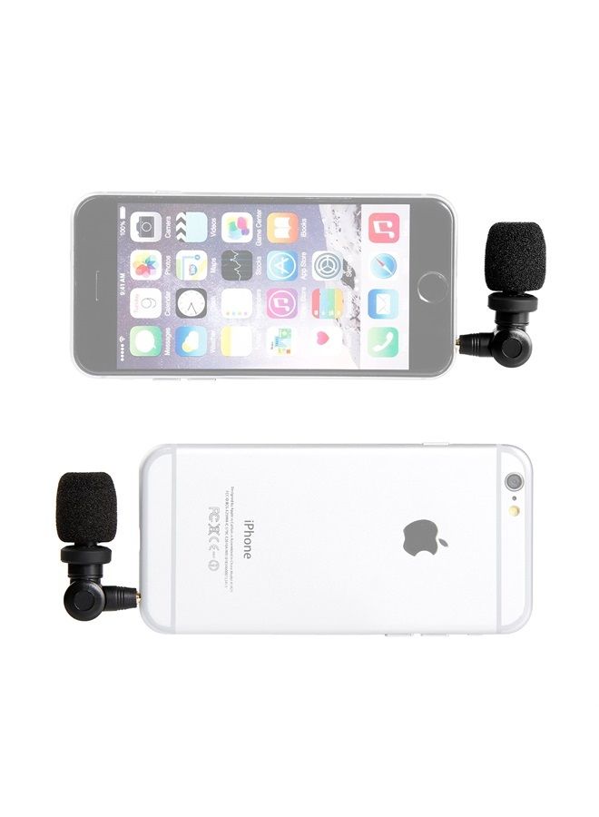SmartMic Mini Condenser Flexible Microphone for Smartphones,Vlogging Microphone for iPhone and YouTube Video, Mic for iOS Apple iPhone iPad and Android Phone