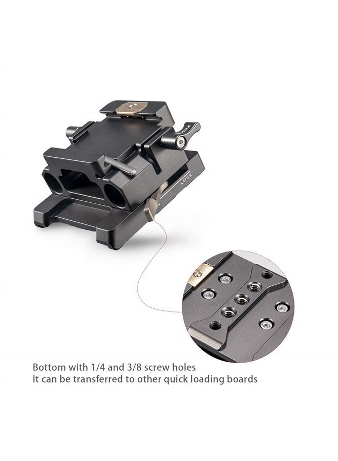 ing 15mm LWS Baseplate (Type I for BMPCC 4K/6K or Z CAM) (Tilta Gray) | TA-BSP-15-G