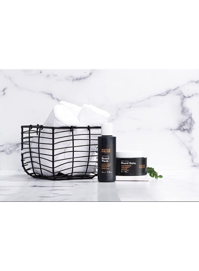 Beard Kit | Includes Beard Wash, Beard Conditioner, Beard Balm, and Beard Serum | Formulated with Non-Toxic Ingredients, Free of Parabens, Sulfates & Silicones | Vegan