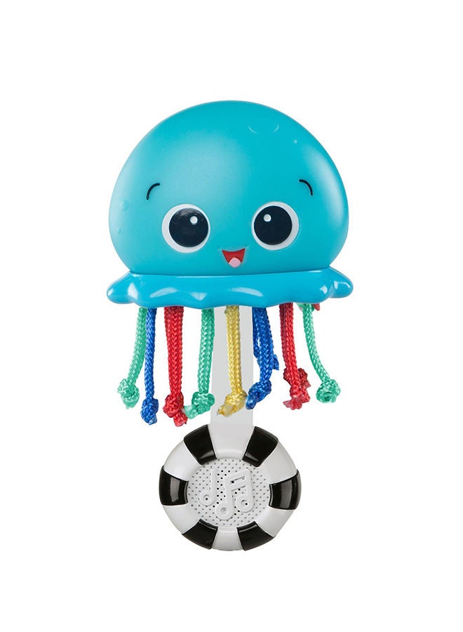 Ocean Glow Sensory Shaker Musical Toy, Color-Changing Lights & Classical Melodies, Easy-to-Grasp, Sensory Rattle for Babies Newborn+