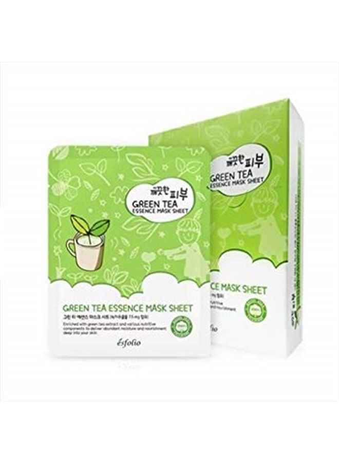 Pure Skin Mask Box, Green Tea Essence, 11.8 Ounce