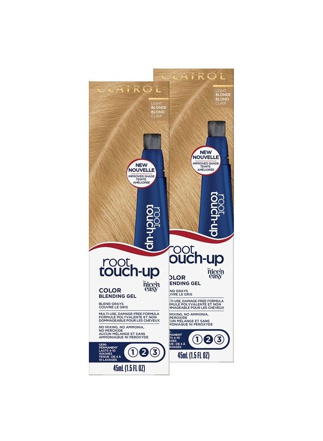 Root Touch-Up Semi-Permanent Hair Color Blending Gel, 8 Blonde, Pack of 2