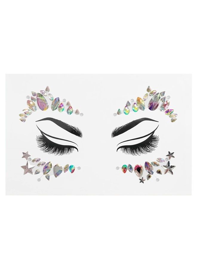 Wet n Wild Fantasy Makers Gem Face Mask, Face Crystals, Face Jewels, Face Gems, Face Gems, Rhinestone For Party, Fave, Festival, Dress Up, Temporary Tattoo Stickers, Cosmic Queen