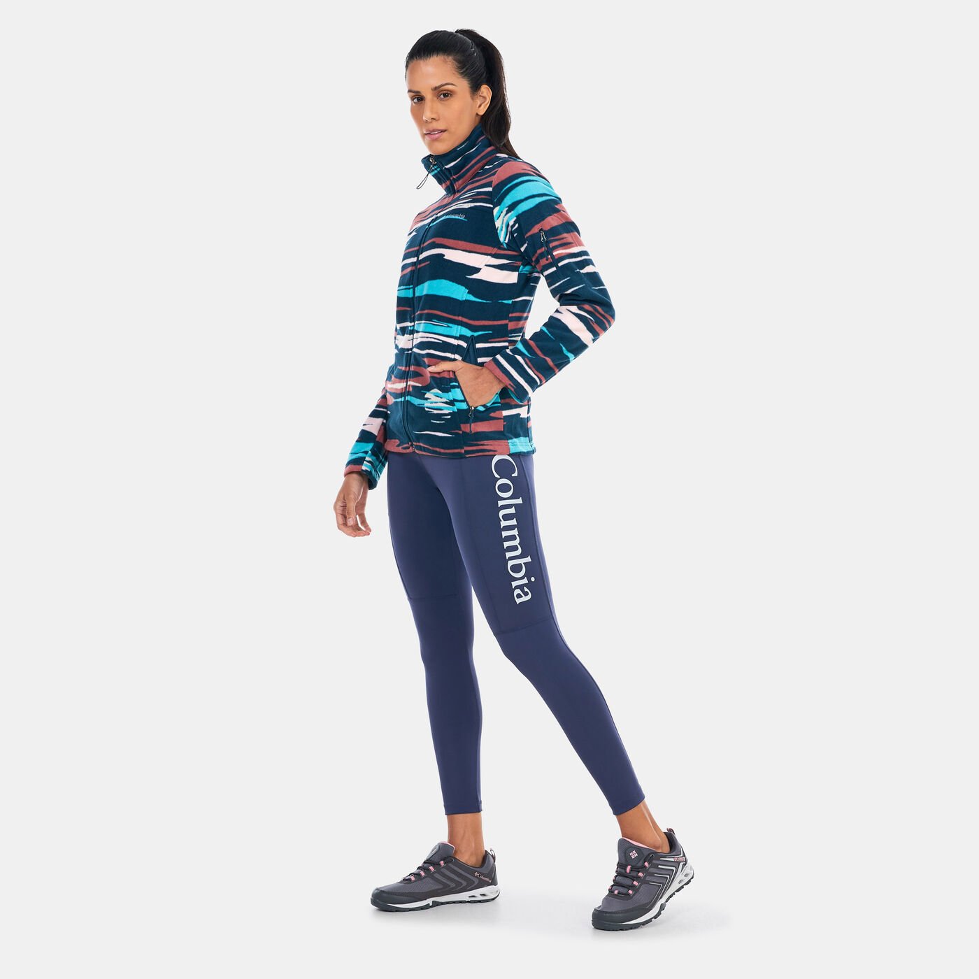 Women's Fast Trek Printed Fleece Jacket