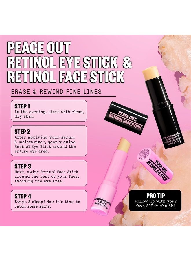 Skincare Retinol Face Stick. Reduce Fine Lines, Wrinkles and Uneven Texture with 3% Encapsulated Retinol (.28 oz)