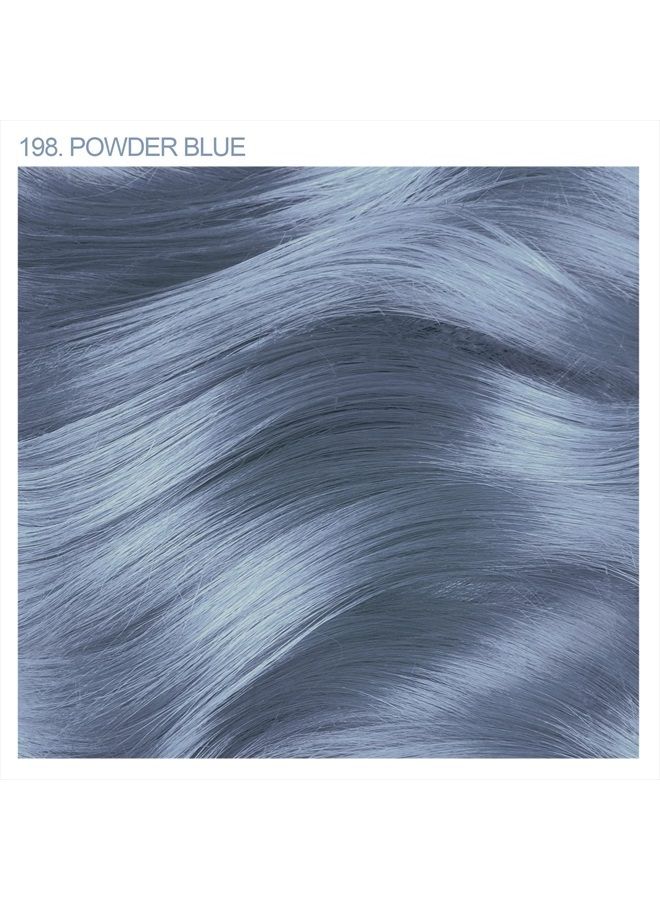 Semi Permanent Hair Color - Vegan and Cruelty-Free Hair Dye - 4 Fl Oz - 198 Powder Blue (Pack of 1)