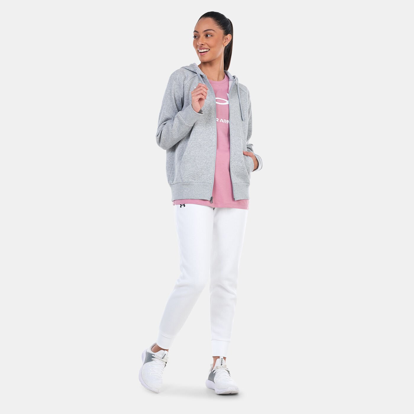 Women's UA Rival Fleece Full-Zip Hoodie