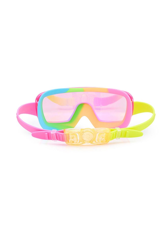 Spectro Strawberry Chromatic Kids Swimming Goggles - Ages 5+ - Anti Fog, No Leak, Non Slip, UV Protection - Hard Travel Case - Lead and Latex Free