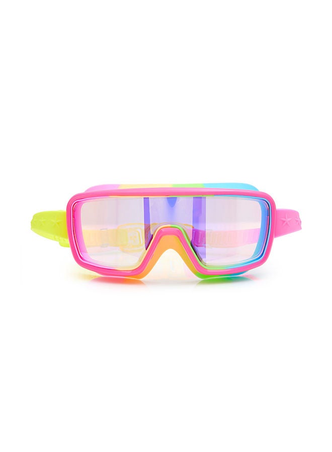 Spectro Strawberry Chromatic Kids Swimming Goggles - Ages 5+ - Anti Fog, No Leak, Non Slip, UV Protection - Hard Travel Case - Lead and Latex Free