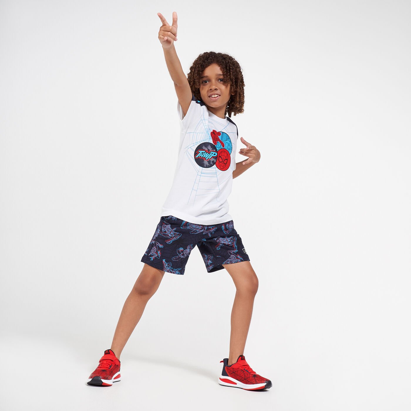 Kids' X Marvel Spider-Man Summer T-Shirt and Shorts Set (Younger Kids)