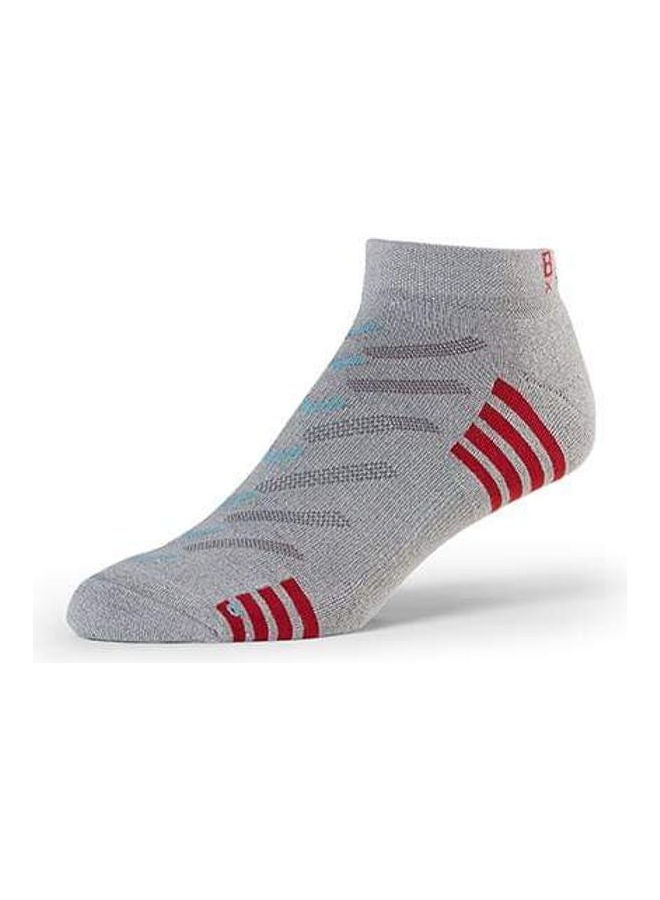 Sport Low Rise Socks Grey/Red