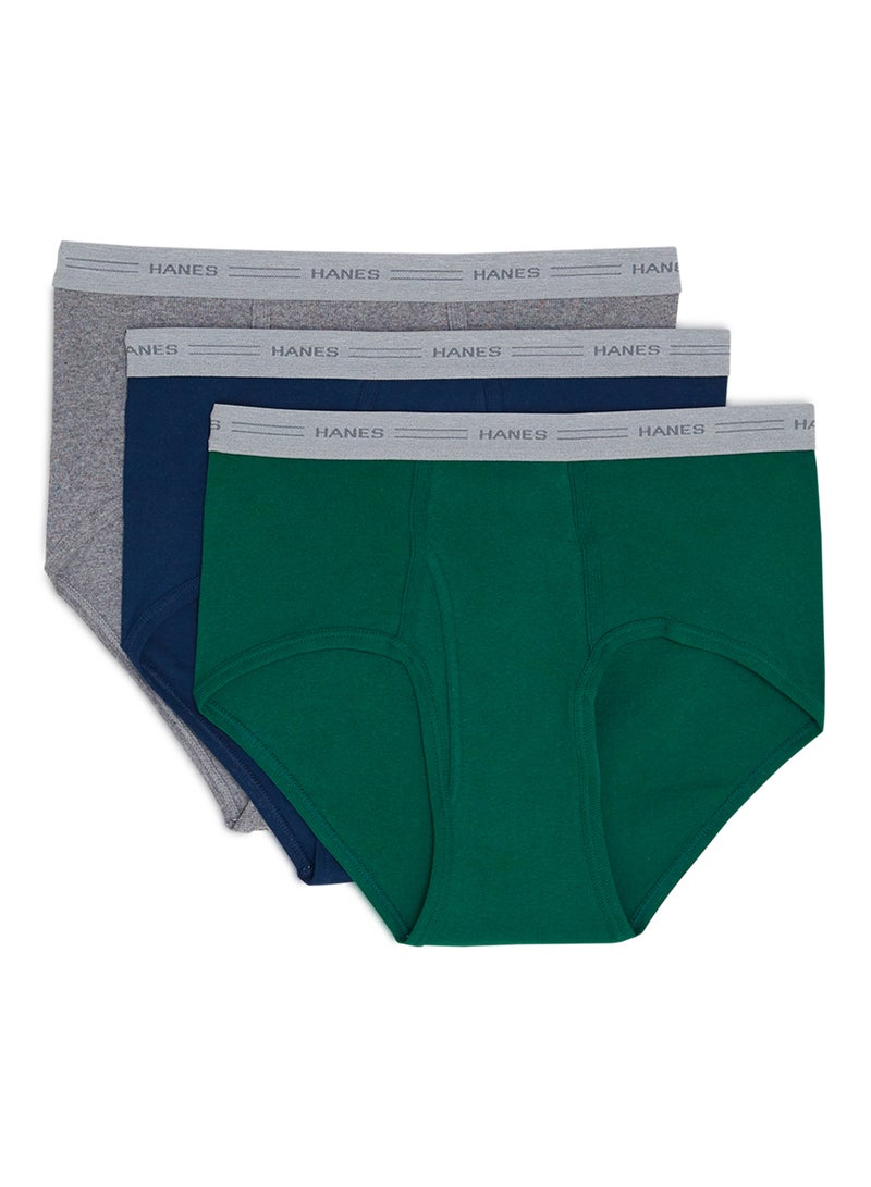 3-Piece Tagless Cotton Briefs Assorted Color/Print