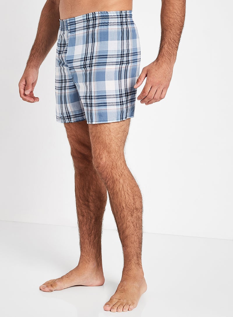 2-Piece Tagless Tartan Boxers Assorted Color/Print