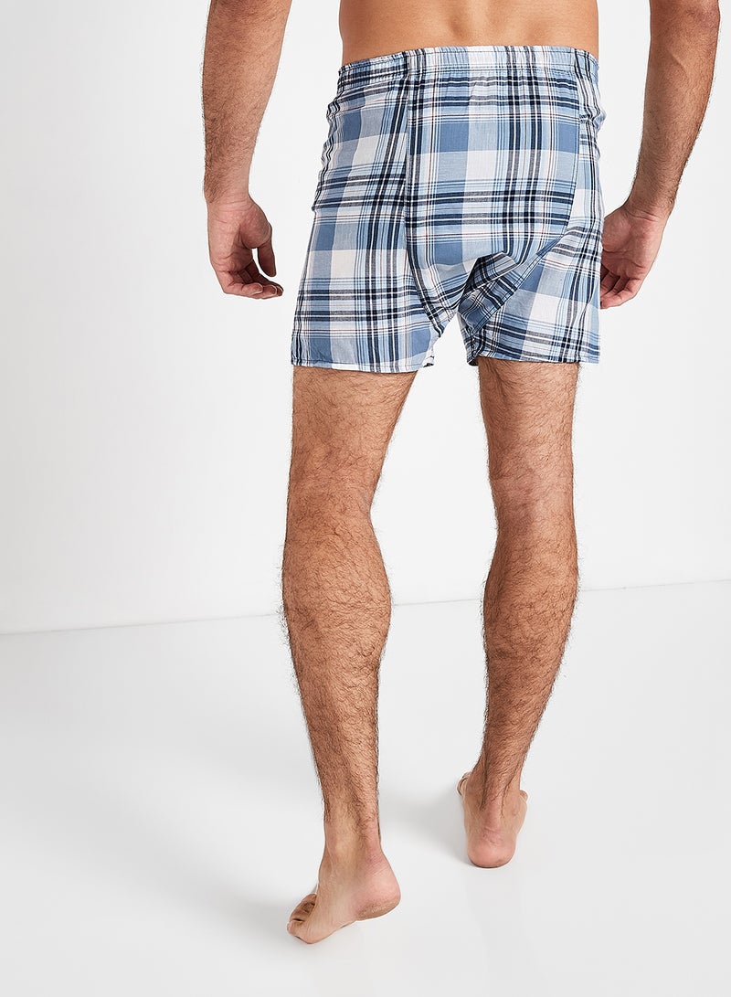 2-Piece Tagless Tartan Boxers Assorted Color/Print