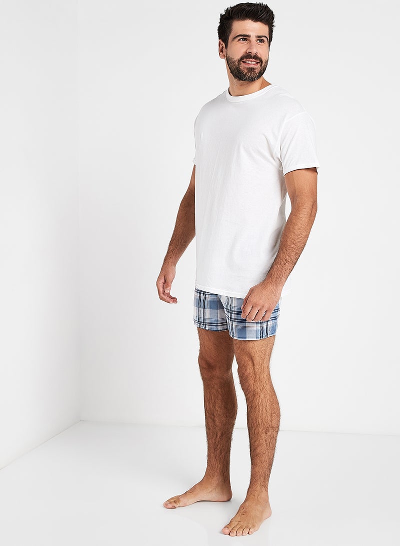 2-Piece Tagless Tartan Boxers Assorted Color/Print