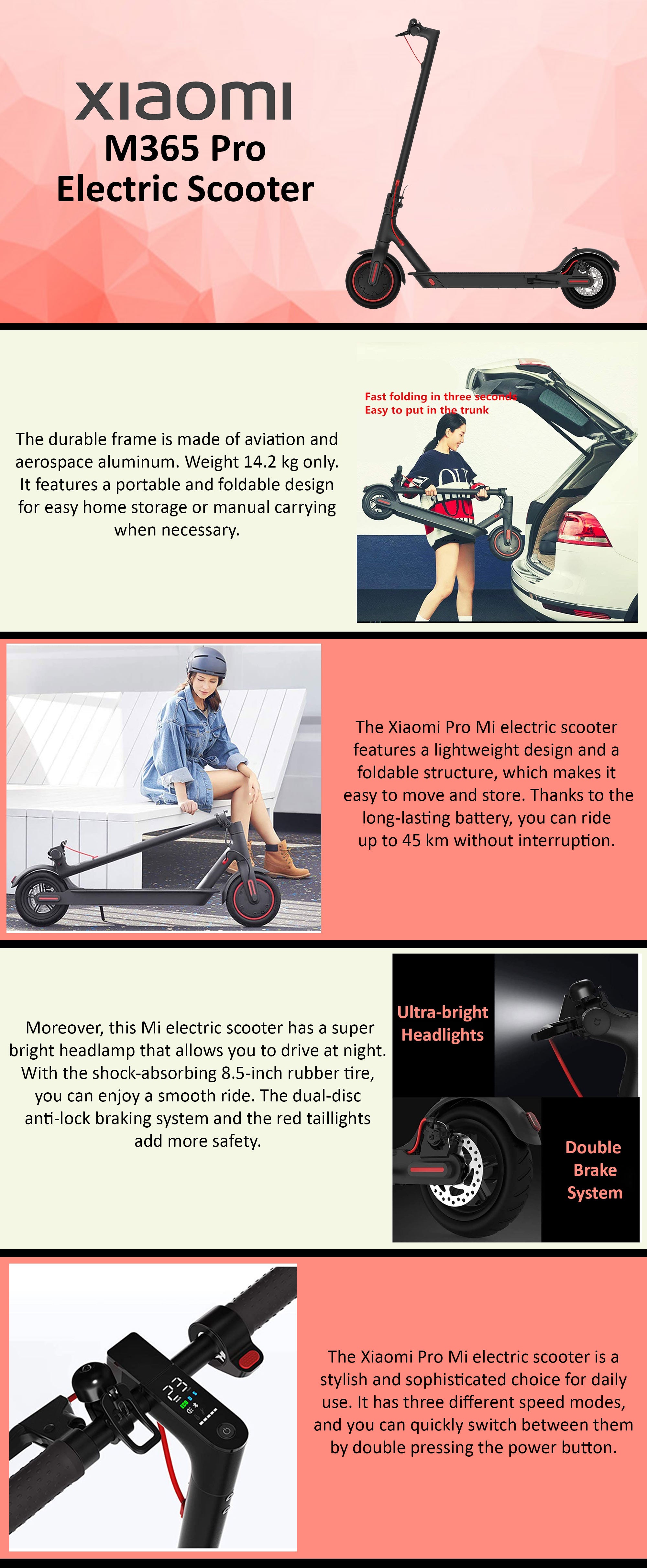 M365 Pro Electric Scooter 8.5inch