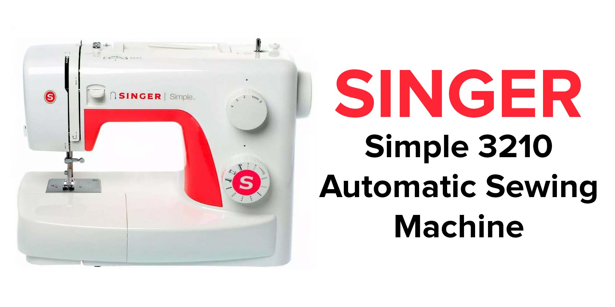 Automatic Sewing Machine 3210 White/Red