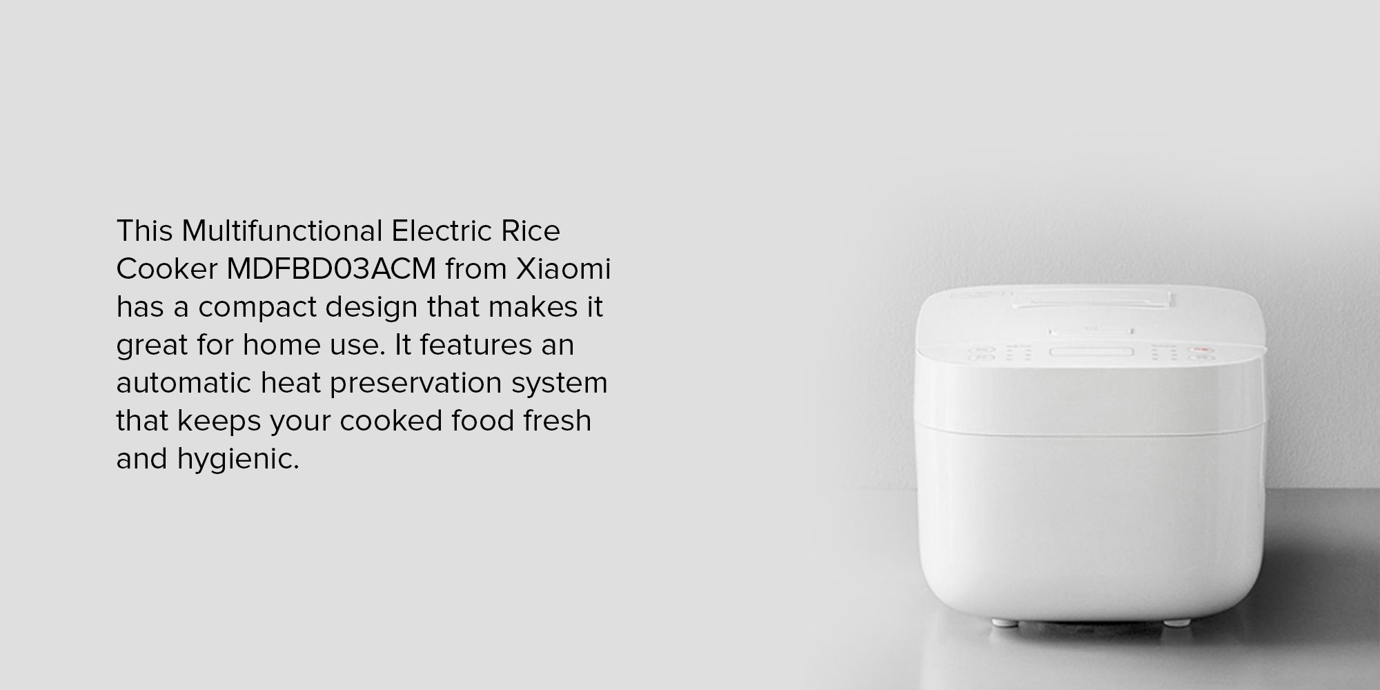 Multifunctional Electric Rice Cooker 4.0 L 860.0 W MDFBD03ACM White