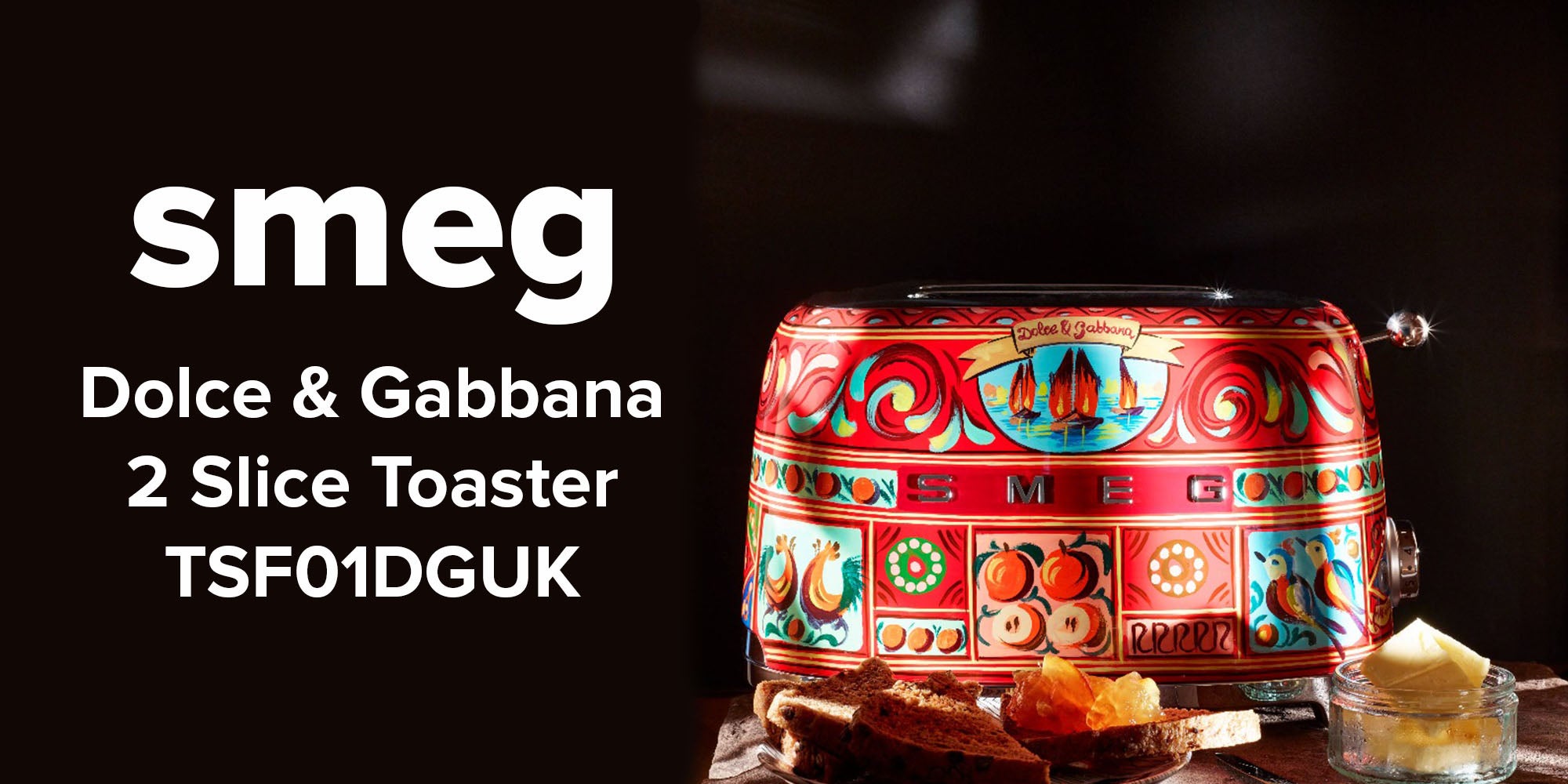 Dolce & Gabbana 2 Slice Toaster 950 W 950.0 W TSF01DGUK Multicolour