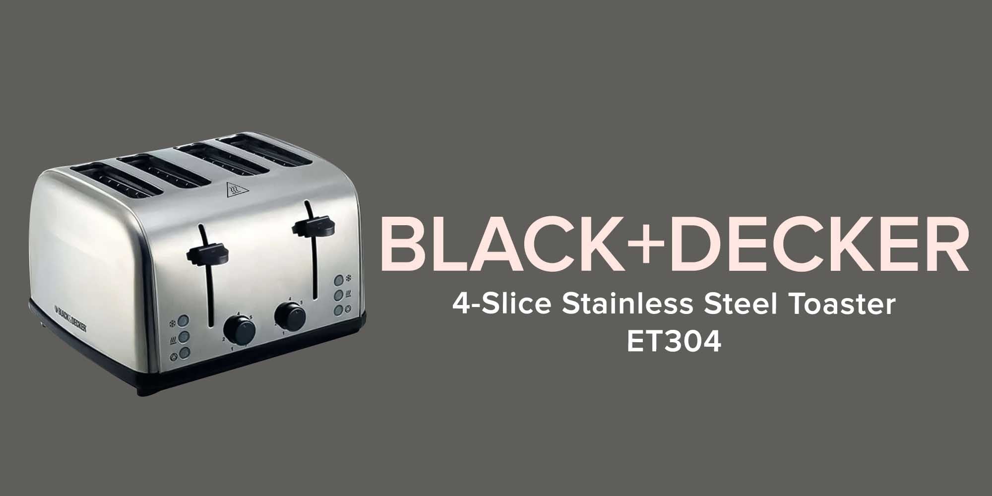 4-Slice Stainless Steel Toaster 1800.0 W ET304 Silver/Black