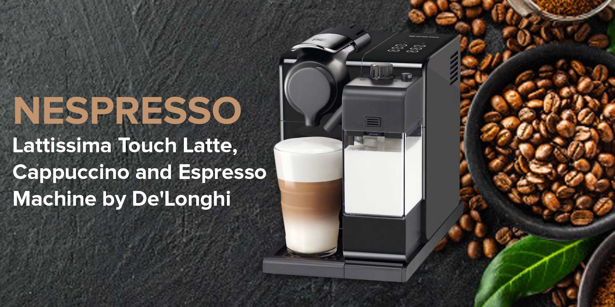 Lattissima Touch Coffee Machine 900 ml 1400 W EN560B Black