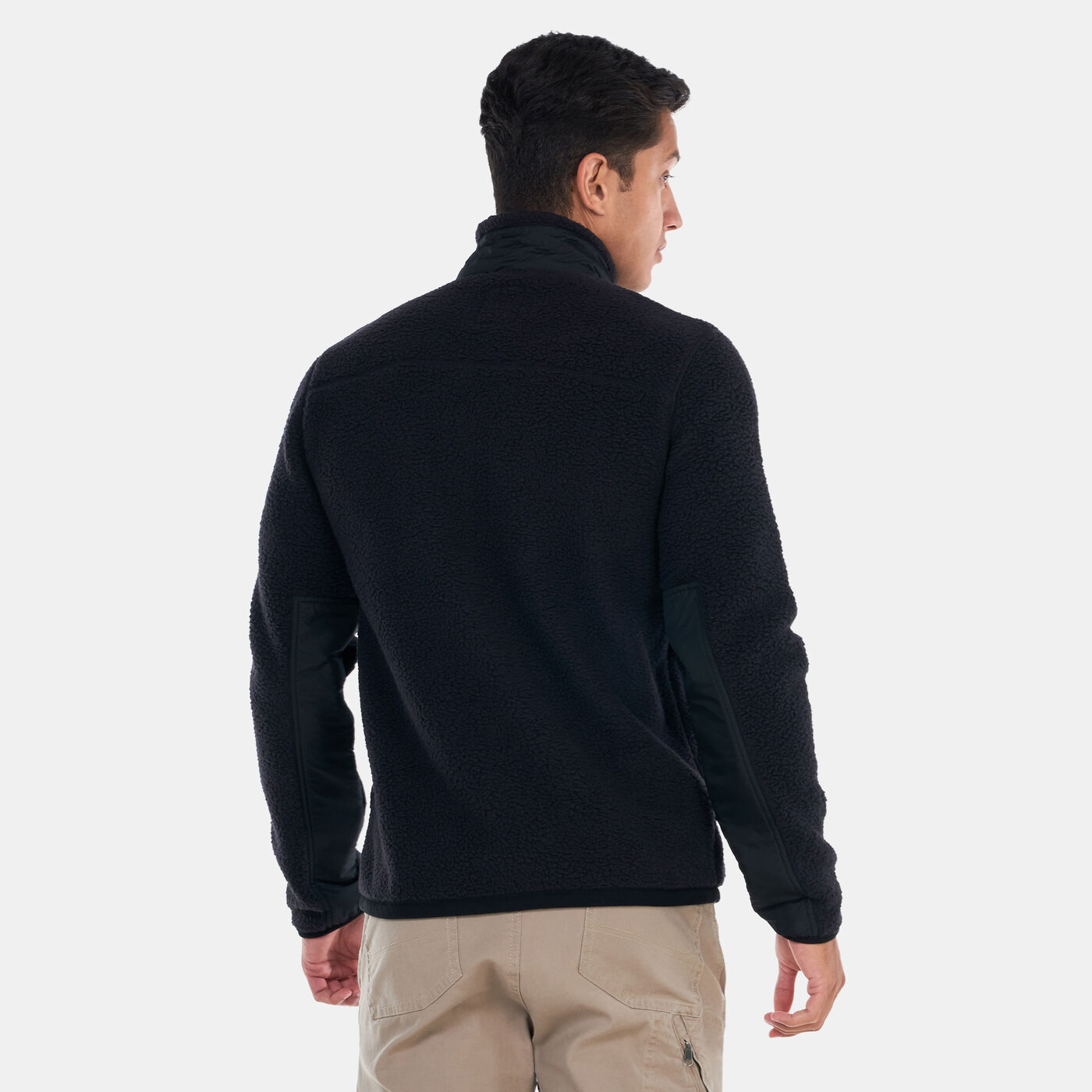 Men's Mix Media Sherpa Fleece Jacket