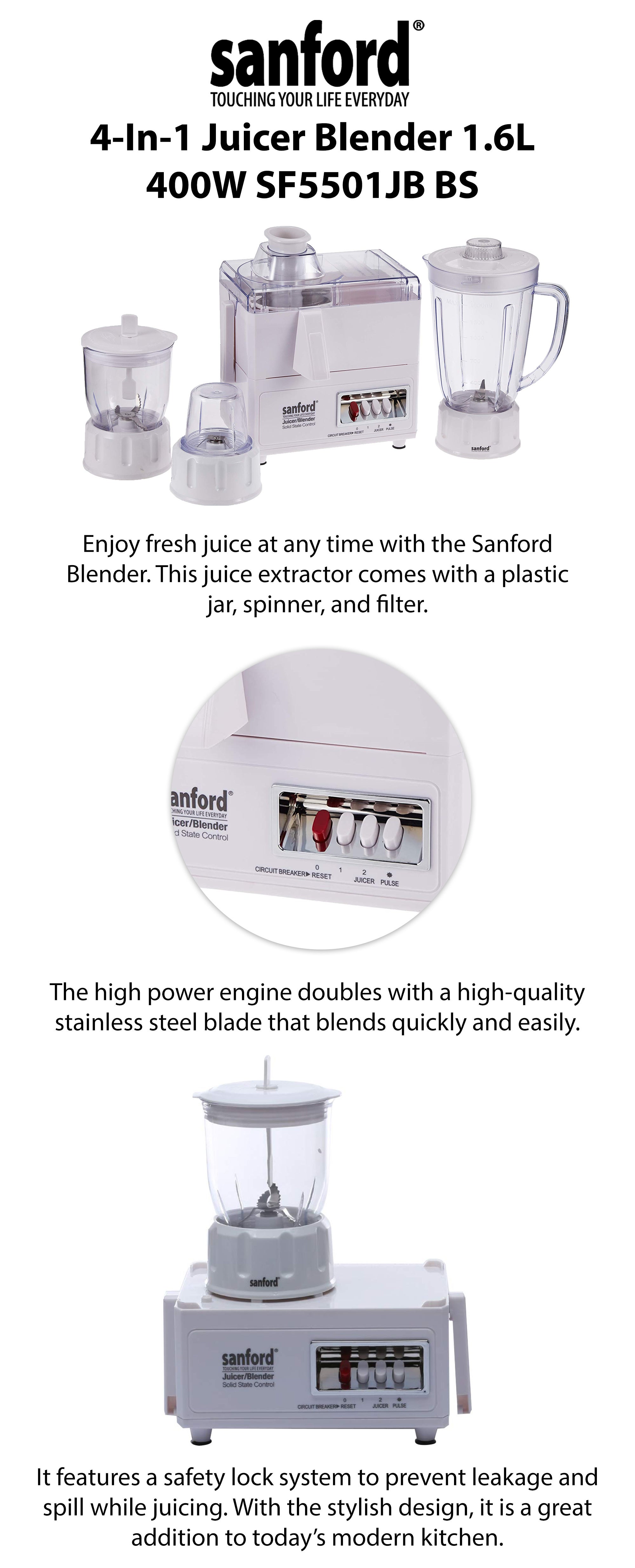 4 In 1 Juicer Blender 1.8 L 650 W SF5501JB BS Multicolour