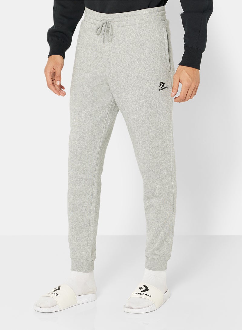 Embroidered Logo Sweatpants Grey
