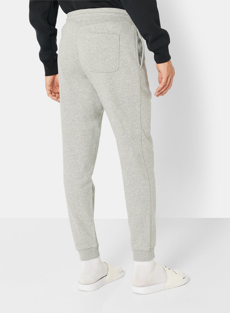 Embroidered Logo Sweatpants Grey