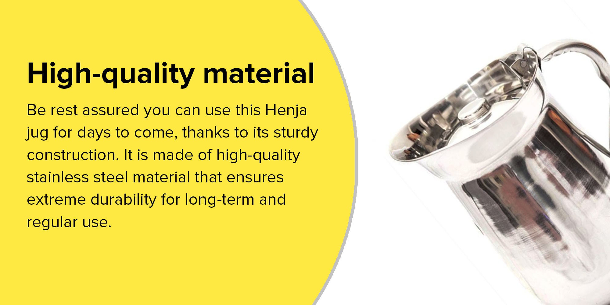Steel Touch Henja Jug Silver