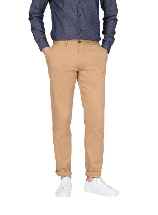 Flex Tapered Fit Trouser Pant Classic Khaki