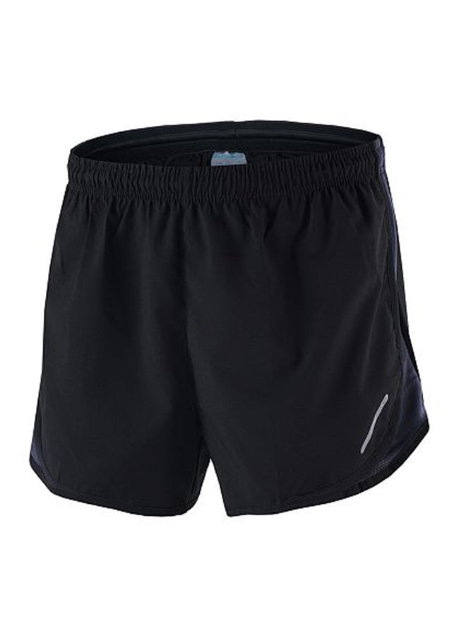 2 in 1 Running And Cycling Sports Shorts Grey/Black