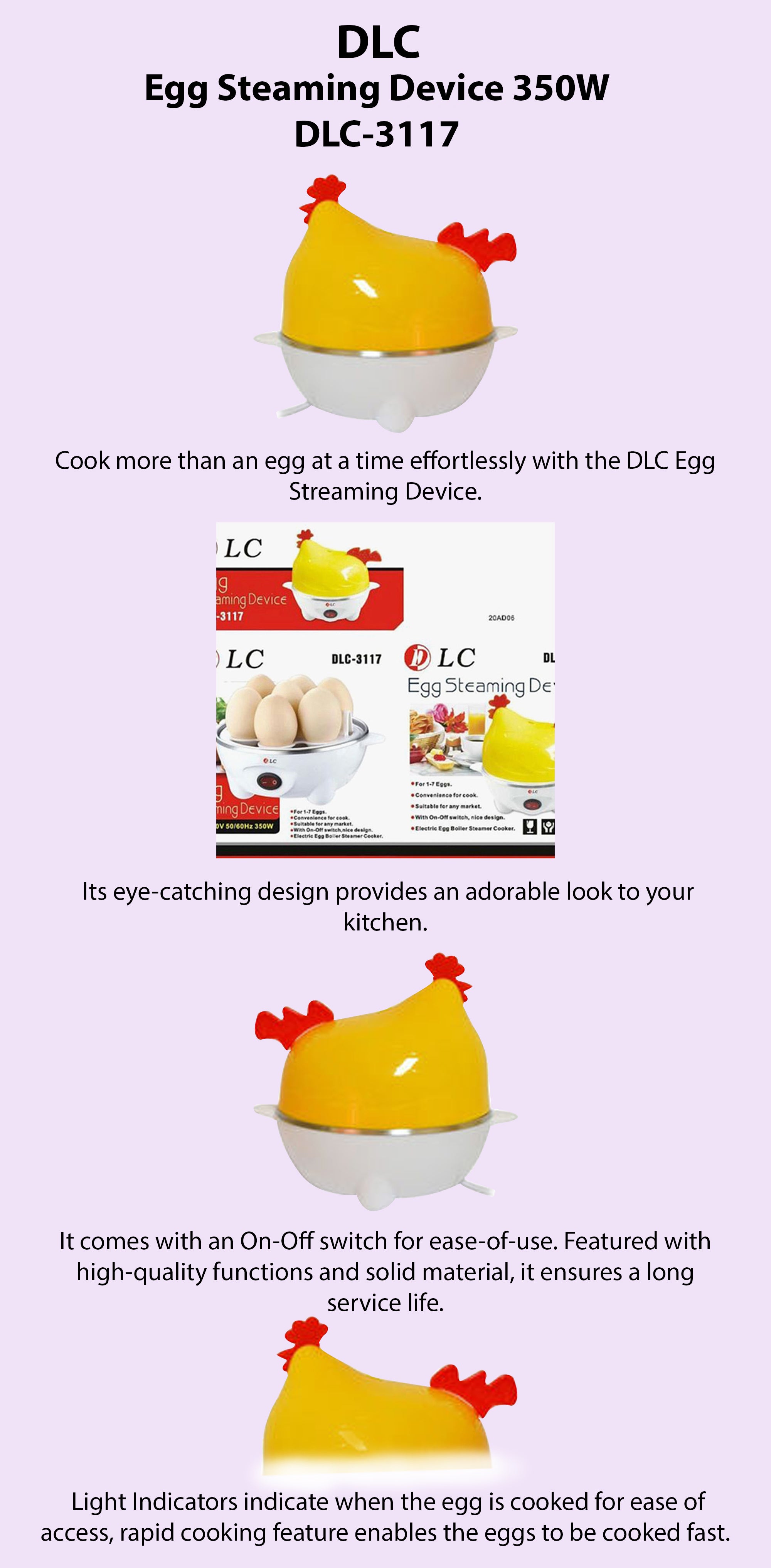 Egg Steaming Device 350 W DLC-3117 White