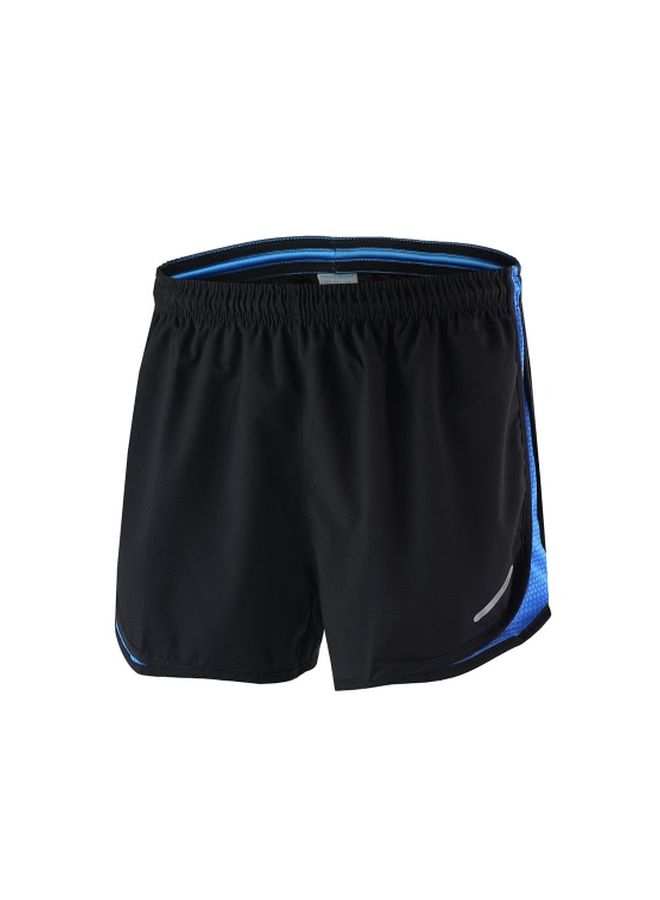 Mid-Rise Shorts Blue/Black