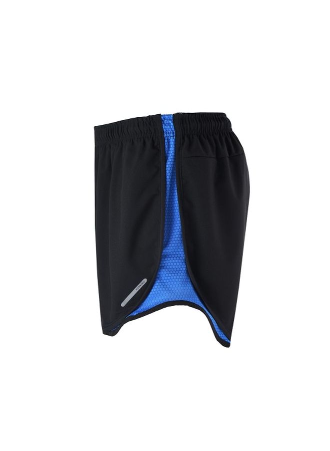 Mid-Rise Shorts Blue/Black