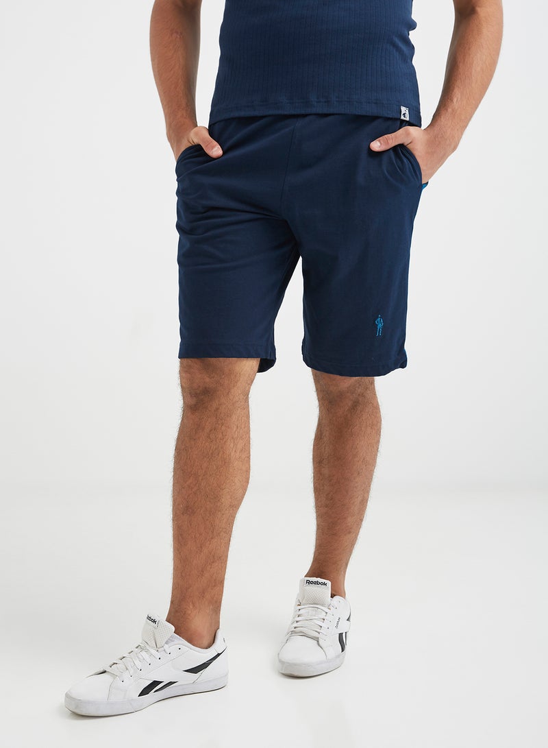 Pocket Detailed Shorts Navy/Seaport Teal