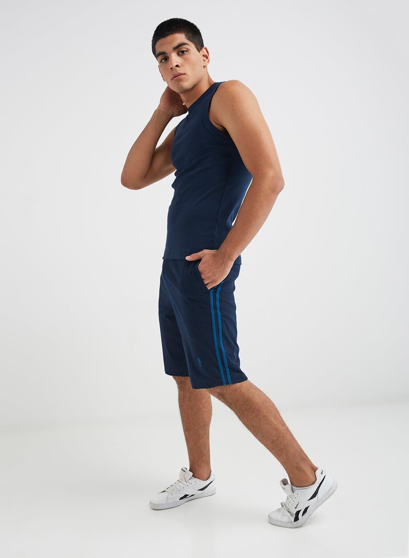 Pocket Detailed Shorts Navy/Seaport Teal