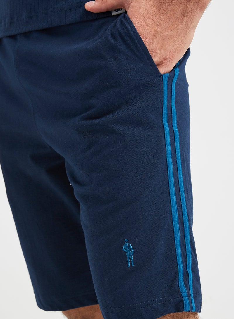 Pocket Detailed Shorts Navy/Seaport Teal