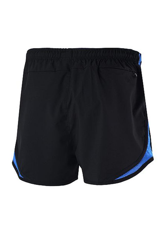 2 in 1 Running And Cycling Sports Shorts Blue/Black