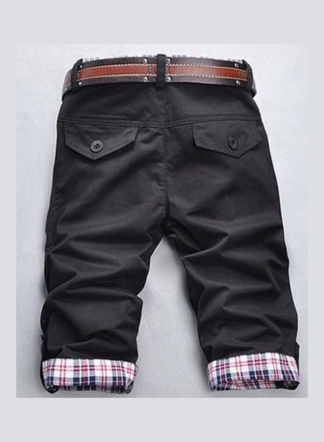 Checked Beach Shorts Black/White/Red