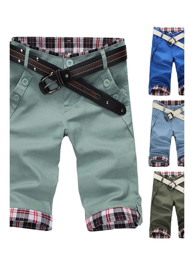 Checked Beach Shorts Black/White/Red
