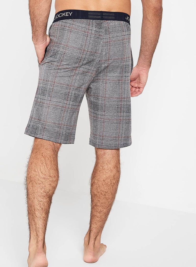 Check Pattern Cotton Fit Shorts Assorted Color/Print