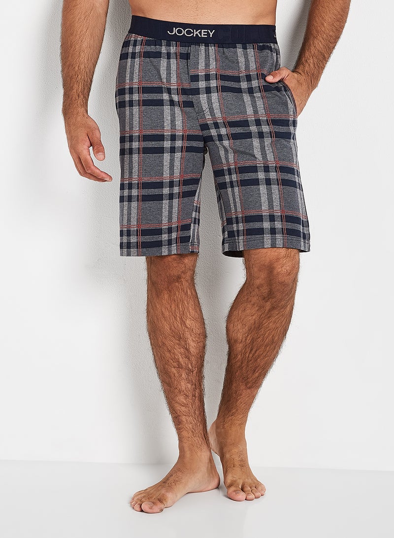 Check Pattern Cotton Fit Shorts Assorted Color/Print