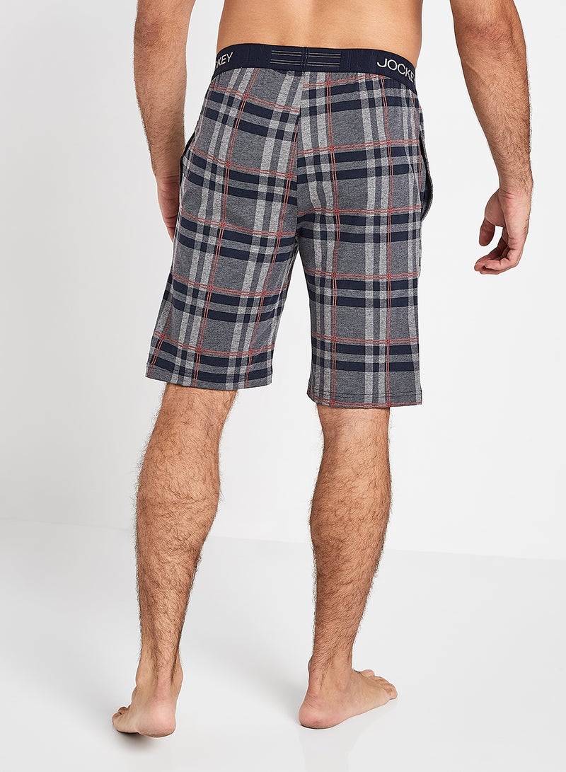 Check Pattern Cotton Fit Shorts Assorted Color/Print