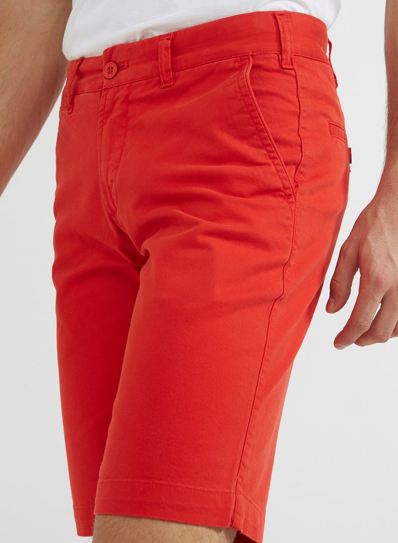Twill Shorts Red