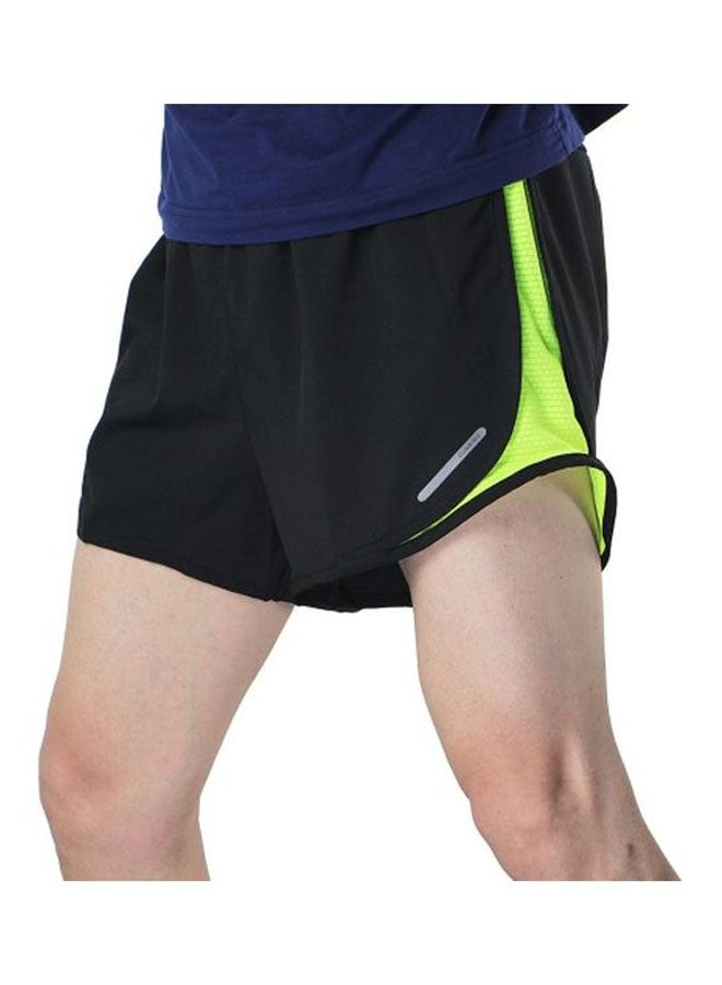 Mid-Rise Shorts Red/Black