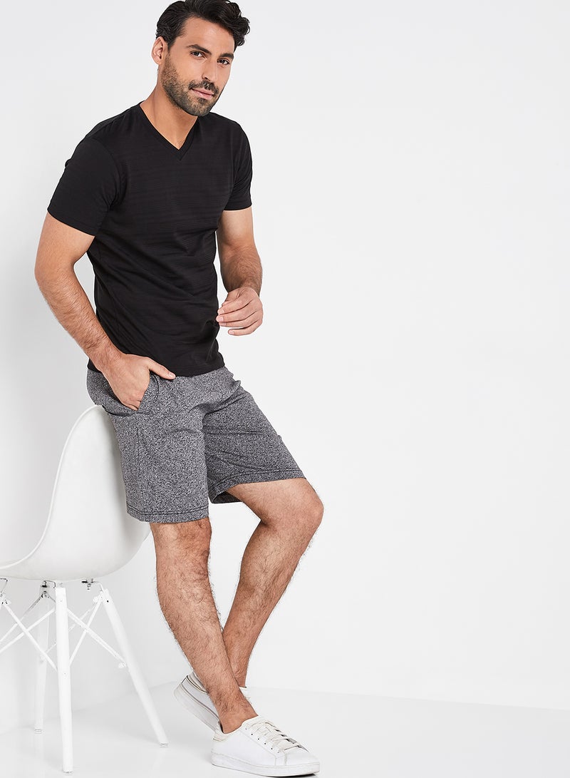 Straight Fit Shorts Grey